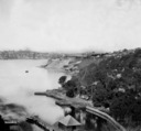 Shows present Jeffrey and Beulah Street Wharf areas in foreground., n. d., John Smith., Reproduction rights, University of Sydney Sydney: View of the Observatory from the North Shore. (Kirribilli).